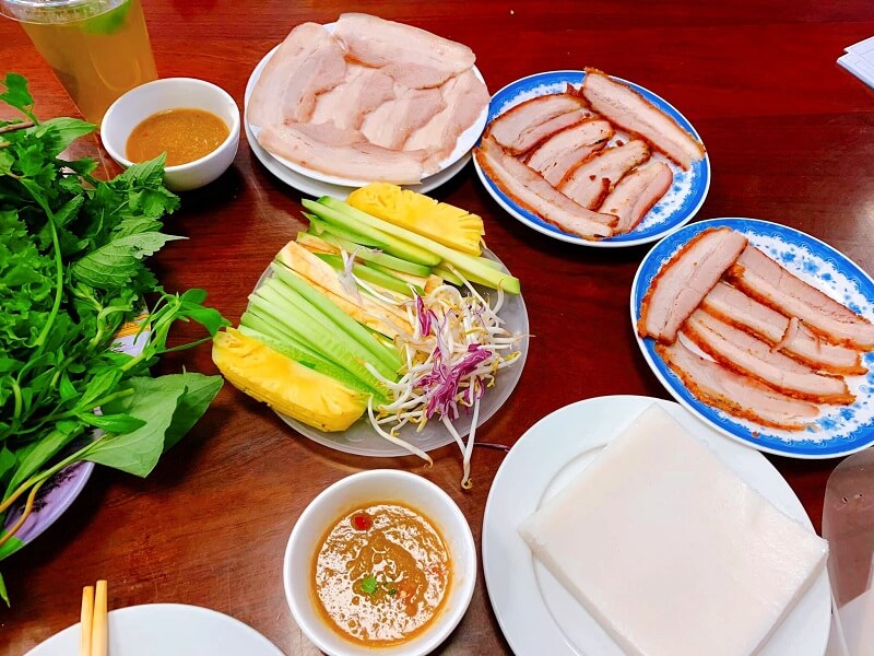 Bánh tráng cuốn thịt heo Đà Nẵng